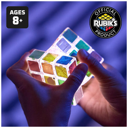 Rubik’s Cube, Pulse Cube, Light-Up Brain Teaser Puzzle for Speed Cubers, Solve the Puzzle Before the Lights Turn Off, Problem-Solving Brain Teaser & Fidget Toy for Adults, Teens, Kids Ages 8 & Up