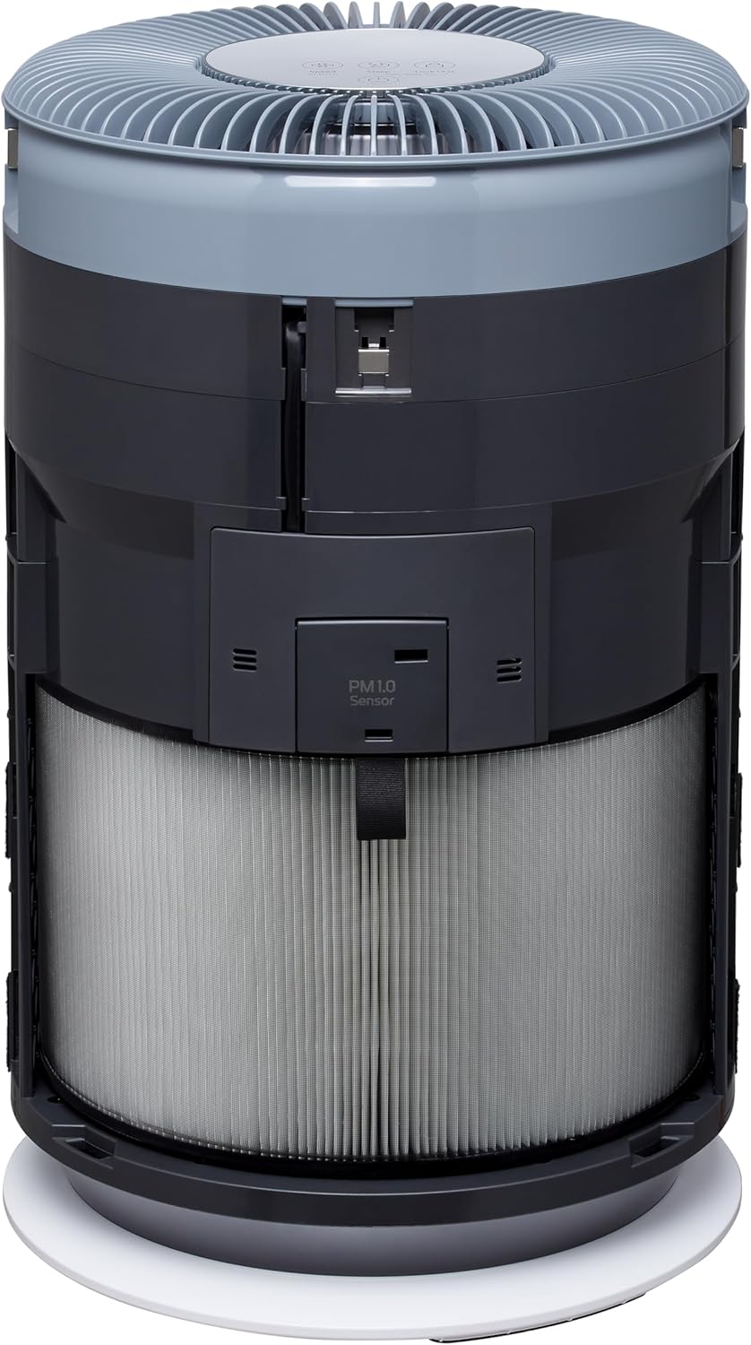 LG PuriCare 360 Air Purifiers for Home, Large and Small Room, Bedroom, Up to 2,059 ft² in 1 Hr with NanoFiber True HEPA Filter, 360 Degrees of Filtration, WiFi, Air Quality Monitor, Low Noise