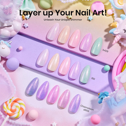 Beetles Cat Eye Gel Polish Set - 24Pcs 20 Colors Glitter Dark Color Changing Gel Nail Polish Kit with Base Gel Glossy Matte Top Coat Soak off UV DIY Nail Art Salon Ombre Black Nails Gift
