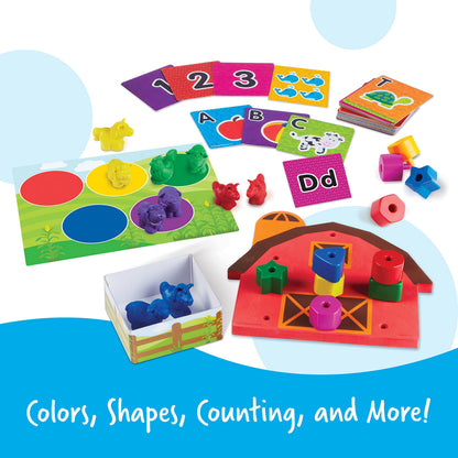 Learning Resources All Ready For Toddler Time Readiness Kit - 22 Pieces, Ages 2+, Back to School, School Preparation Activities, Preschool Games, Classroom Must Haves