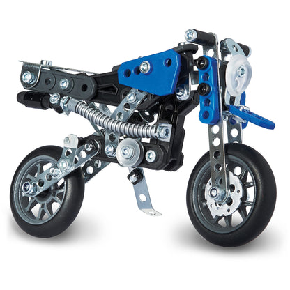 MECCANO Erector, 5 in 1 Model Building Set - Motorcycles, 174 Pieces, for Ages 8 and up, STEM Construction Education Toy
