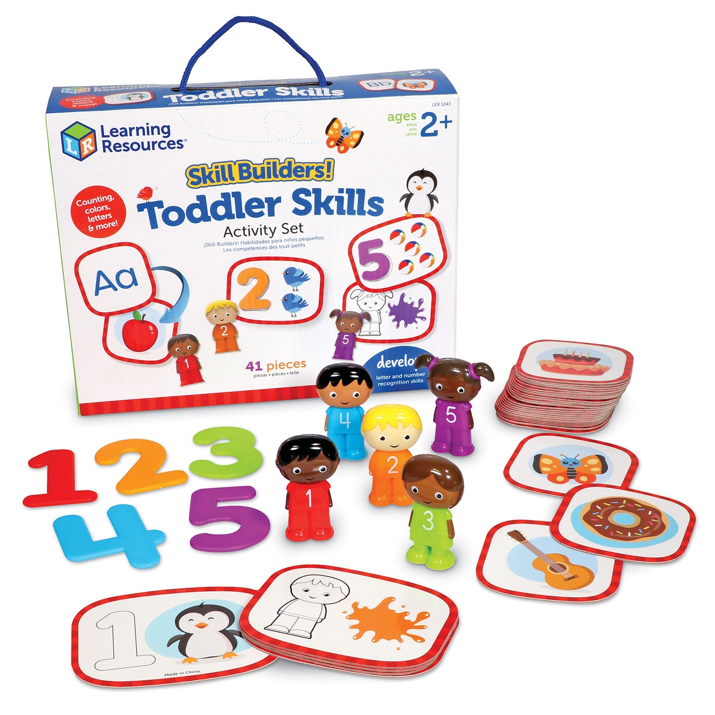 Learning Resources Skill Builders Toddler Skills - 41 Piece Set, Ages 2 and Up, Homeschool Activities, Preschool Supplies, Teaching Cards, Back to School Materials