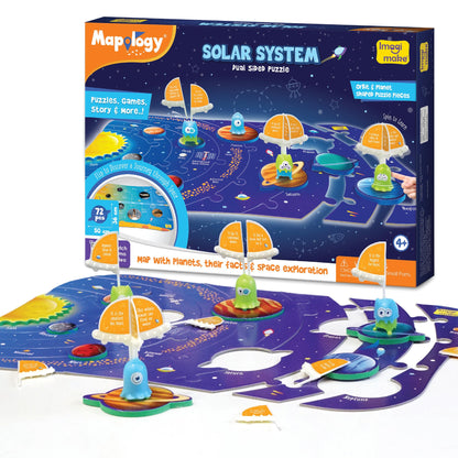 Imagimake Mapology Solar System for Kids | Educational Toys for Kids 5-7 | Space Toys | Puzzles for Boys & Girls Ages 4-8 | 6 Year Old Boy Gifts & Girl Gifts