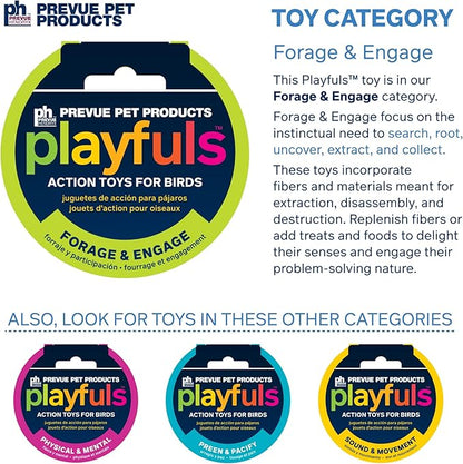 Prevue Pet Products Sink 'n Seek - Playfuls Forage & Engage Bird Toy 60250