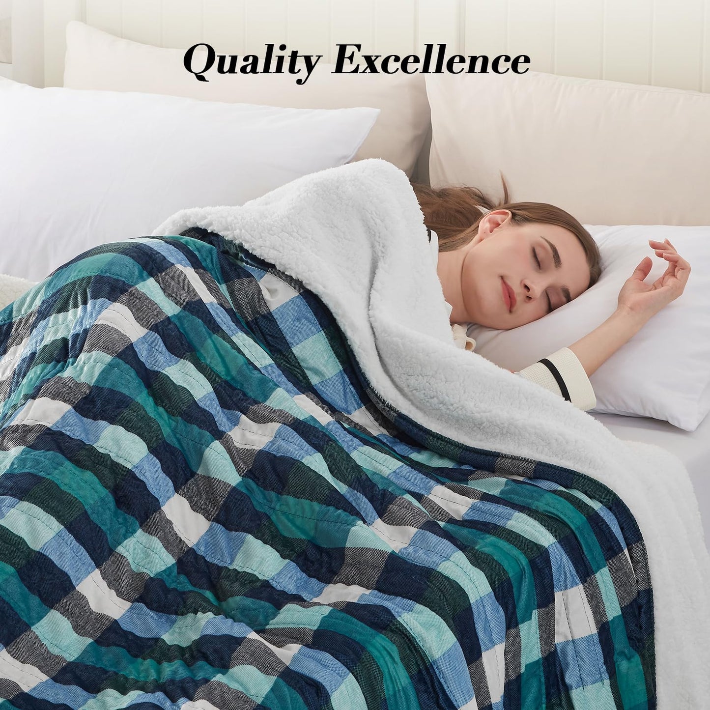 Westinghouse Heated Throw Blanket, Flower Jacquard Electric Blanket Throw with 6 Heating Levels and 2-10 Hours Auto-Off, Flannel to Sherpa Super Cozy Heated Blanket, Machine Washable (50" x 60" Beige)