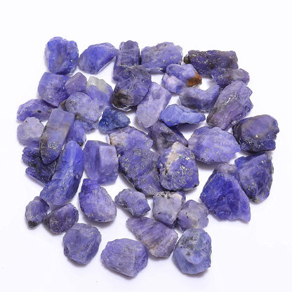 GEMKORA (5 to 6pcs) (100 carats) Natural Raw Tanzanite Stone, Rough Gemstone and Crystals, Wholesale Lot, Raw Crystals, Rock Stones, Jewelry Making Supplies, DIY & Crafts, 10 to 20 mm