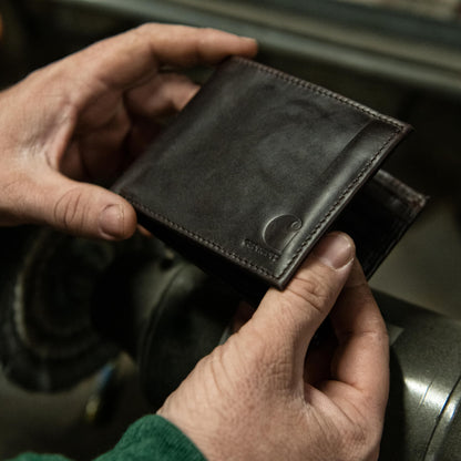 Carhartt Men’s Oil Tan Leather Wallet, Front Pocket, Passcase & Trifold Designs, Long-Lasting Construction, Gifts for Men