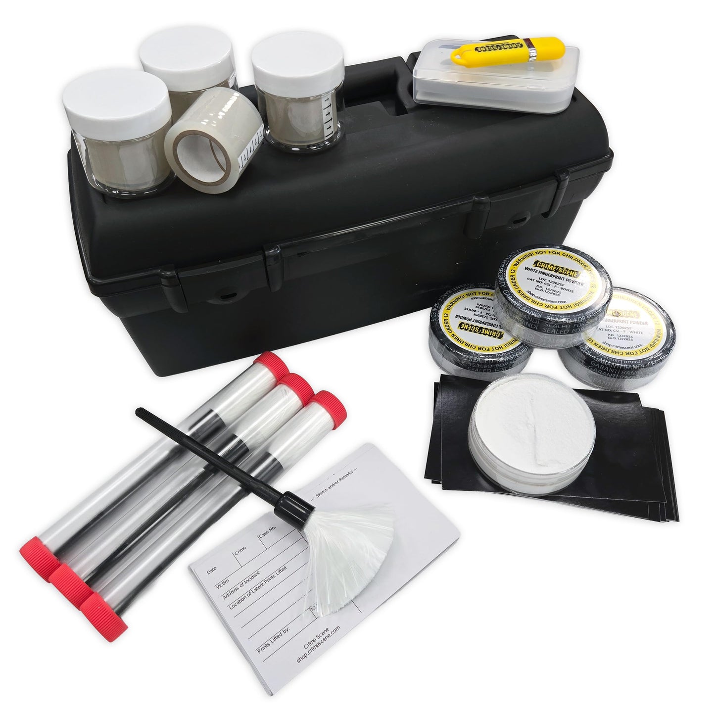 Classroom Fingerprint Kit - Serves 4 Work Groups of Students - Lift at Least 100 Fingerprints (White)