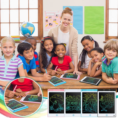 Zhehao 20 Pack LCD Writing Tablet for Kids: 8.5 Inch Colorful Drawing Doodle Boards - Reusable Erasable Doodle Board Educational Learning Toys Gifts for Toddlers Ages 3-8 Party Favors(Pastel,Classic)