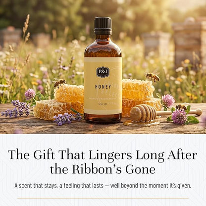 P&J Fragrance Oil - Honey Scented 30ml - Candle Scents, Soap Making, Diffuser Oil, Fresh Scents