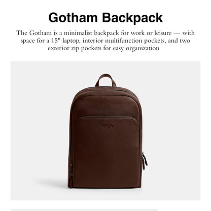 Coach Men's Gotham Backpack Maple One Size