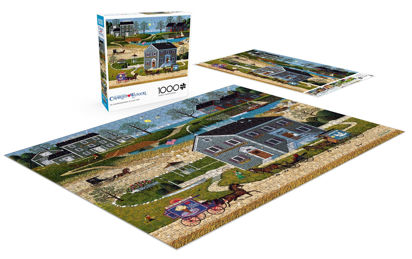 Buffalo Games - Charles Wysocki - The Whippersnappers of Cape Cod - 1000 Piece Jigsaw Puzzle for Adults -Challenging Puzzle Perfect for Game Nights - Finished Size is 26.75 x 19.75
