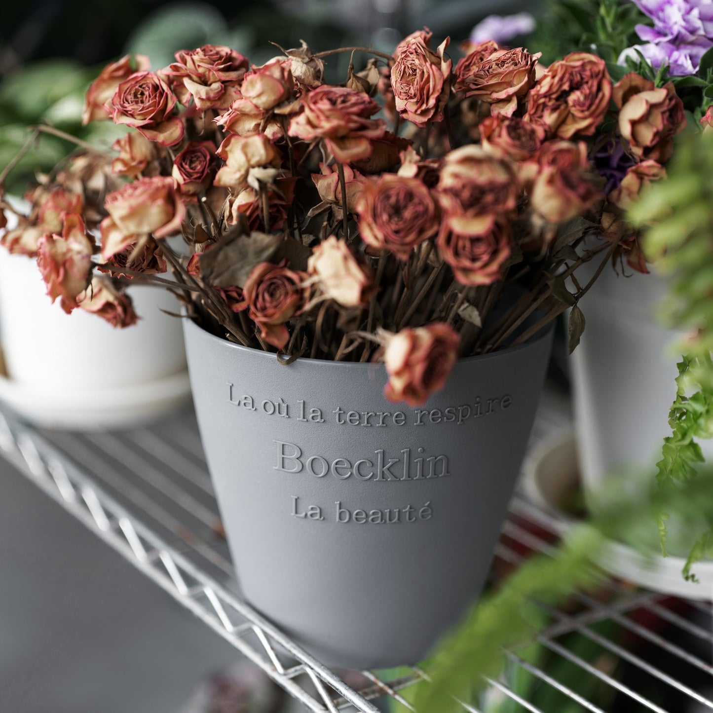 WDoptFY Modern Sleek Indoor Outdoor Pots for Artificial Flowers, Plant Pot for Fake/Faux Flowers, Versatile Decorative Desktop Vessel/Cachepot/Bin, Planter Vase, 1-PC, No Drainage Hole (Drillable)