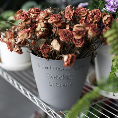WDoptFY Modern Sleek Indoor Outdoor Pots for Artificial Flowers, Plant Pot for Fake/Faux Flowers, Versatile Decorative Desktop Vessel/Cachepot/Bin, Planter Vase, 1-PC, No Drainage Hole (Drillable)
