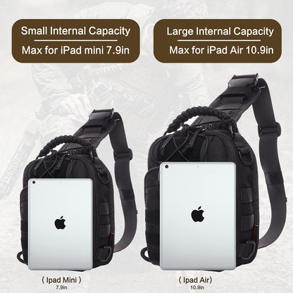 ANTARCTICA Tactical Sling Pack Military Shoulder Bag Molle Assault Range Bag Backpack 1050D
