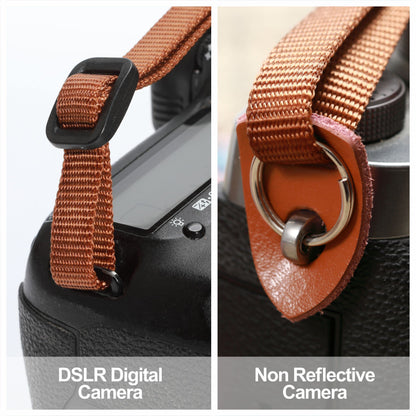 Padwa Lifestyle Mystic Green Embroidered Camera Strap - Double Layer Cowhide Ends,2" Cotton Vintage Camera Straps, Adjustable Neck & Shoulder Strap for All DSLR Cameras,Great Gift for Photographers