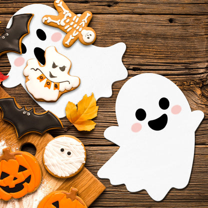Halloween Ghost Napkins | 100pcs White Disposable Paper Napkins | Kids Spooky Party Decorations - Boo Decor