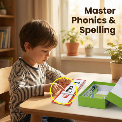 40 Read and Rhyme Flip Books,Phonics Word Family Build Book Learn to Read Phonics Flash Cards,Educational Flash Cards Set for Kids, ABC Letter Sounds and Word Families Vocabulary Learning Cards