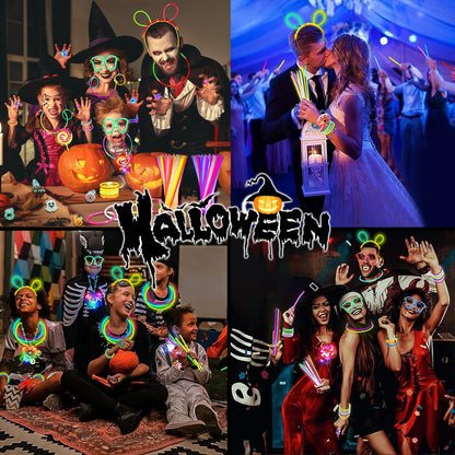 iRugosa hapfyer 124PCS Halloween Party Favors for Kids, Glow in the Dark Toys Bulk for Halloween Treat Bags Goodies Bags Fillers/Halloween Gifts Party Supplies