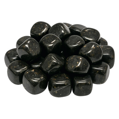 Amazing Gemstone Nuummite Crystals & Healing Stones Tumbled - 1oz Nuummite Stone Gem Stones, Healing Stones for Energy Balance,Stress Relief - Premium Polished Gems Rocks for Meditation & Wellness