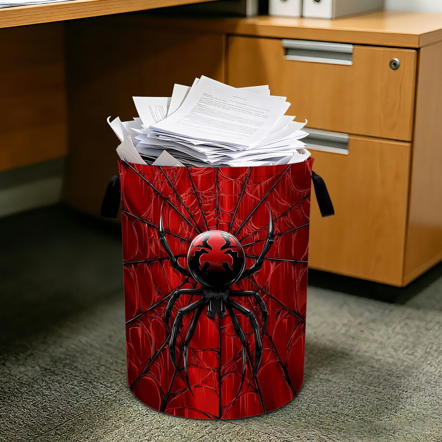 Halloween Laundry Basket Foldable Laundry Hamper With Handles Clothes Storage Bucket Organizer Laundry Bag For Bedroom Bathroom Laundry Storage 19.6 x 15.7