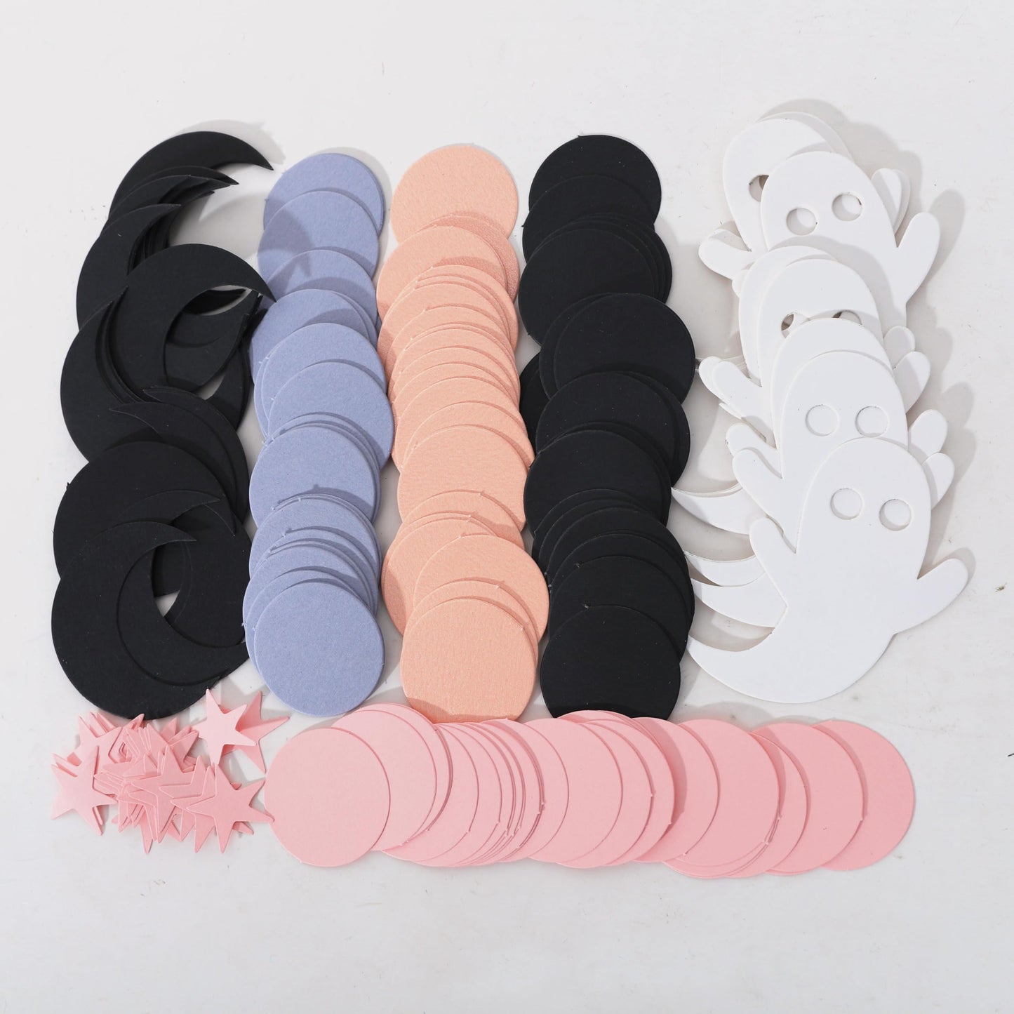 230psc Halloween Spooky Confetti - Pink HalloweenConfetti, Spooky One TwoSpooky Birthday Decorations, Halloween Table Decor, Girls Ghost Confetti