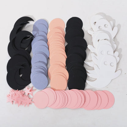 230psc Halloween Spooky Confetti - Pink HalloweenConfetti, Spooky One TwoSpooky Birthday Decorations, Halloween Table Decor, Girls Ghost Confetti