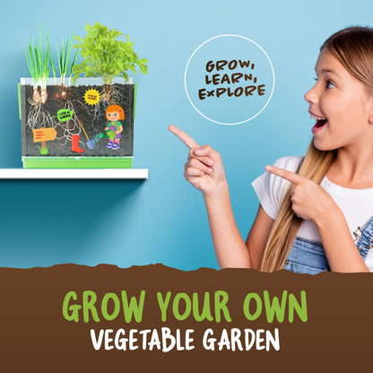 Dan&Darci Root Viewer Kit for Kids - Grow Your Own Plant for Boys & Girls Gifts - Science STEM Toy & Craft Growing Kits for Ages 4-8 Birthday Gifts for Boy, Girl 4, 5, 6, 7, 8, Year Old - Gardening