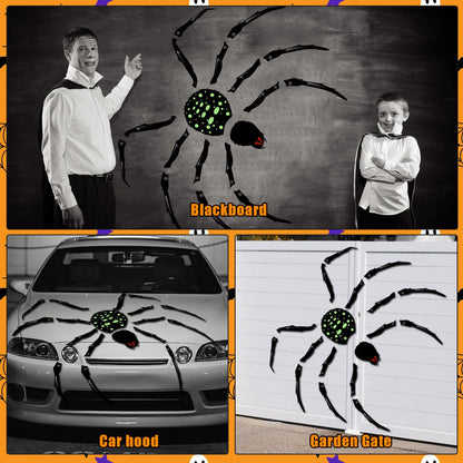 ROESIS 70" Halloween Garage Door Decorations Magnets Large Spider, Garage Door Halloween Decorations Magnetic Stickers for Garage Doors, Metal Surfaces, Cars