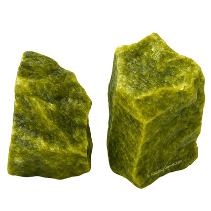 Amazing Gemstone Vesuvianite Raw Crystals and Healing Stones, Natural Rocks for Tumbling and DIY Raw Stones and Crystals (1 Piece)