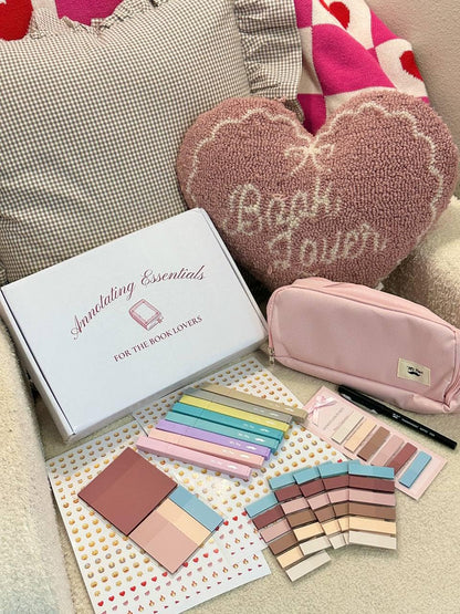 Mr. Pen- Annotation Essentials Kit for Book Lovers, Aesthetic Highlighters, Transparent Sticky Notes, Annotation Key Bookmark, Stickers & Pencil Pouch. Mother's Day