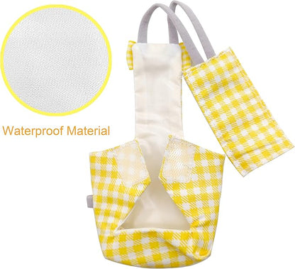 Bird Diaper Harness Flight Suit Clothes with 80 Inch Flying Leash Rope for Parrots Conure Cockatiel Pet Birds Weight 80-105 Grams，3 Pieces Including Three leashes and Three Cotton Pads