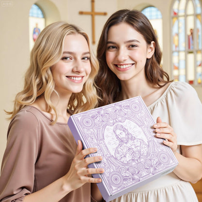 Bible Study Supplies Journaling Kit for Women,Bible Study Kit with Highlighters No Bleed,Journal Notebook Tabs Large Pencil Case, Accessories Set for Women Teens Beginner, Christian Gifts (purple)