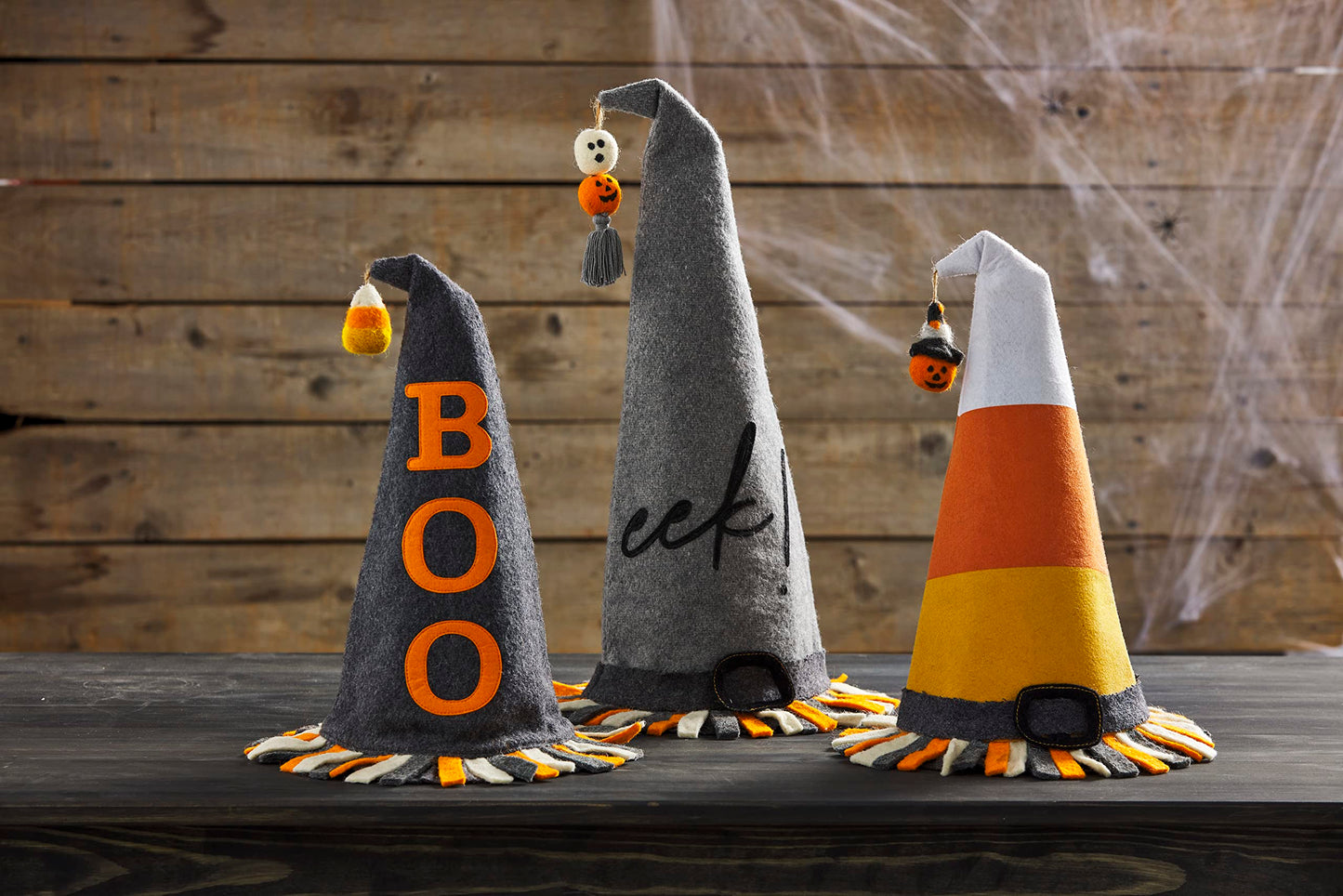 Mud Pie Felt Witch Hat Sitter, Eek, 14" x 19"
