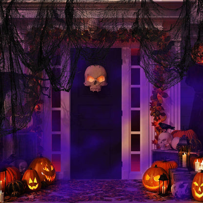 ziyue 5.5 Yards X 40" Hanging Outdoor Indoor Scary Creepy Halloween Office Party Door Window Giant Spider Wall Yard Table car Lawn Cloth Decorations Cheesecloth Fabric(Gray)