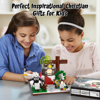 Tenhorses Jesus Building Block Sets, Little Jesus Christ Toy Figures Christianity Decor, Easter Christmas Christian Gifts for Women Men Kids Age 6+.(351PCS)