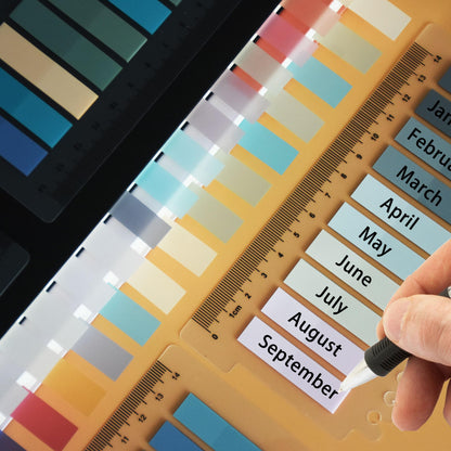 YOUDEFUL 1600pcs Translucent Page Markers,Morandi Sticky Note Tabs with Binders,Repositionable Book Flags Tabs Strip for Annotating Books,Clear Sticky Notes,Page Tabs,Index Tabs
