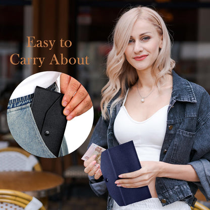 Kacctyen 12 Pcs Leather Cash Envelope Wallet Cash Wallet Envelope PU Leather Retro colored Money Pouch Bag Reusable Check Budget Money Purse for Women Saving Bill Planner Receipts Waterproof Holder