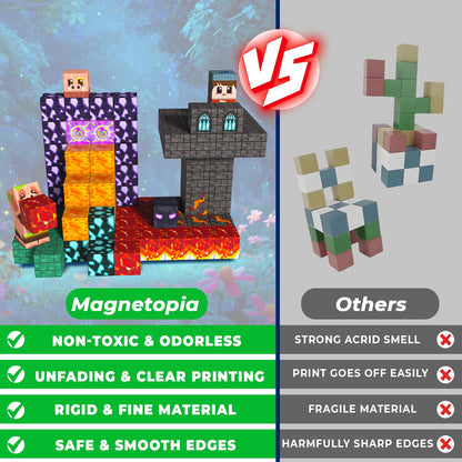 Magnetic Blocks with Light up Blocks -150PCS Magnetic Blocks for Kids Ages 4 5 6 7 8+, Magnetic Building Blocks Cubes, STEM Learning Toy for Kids, Easter Birthday Gift for 3-8 Year Old Boys Girls