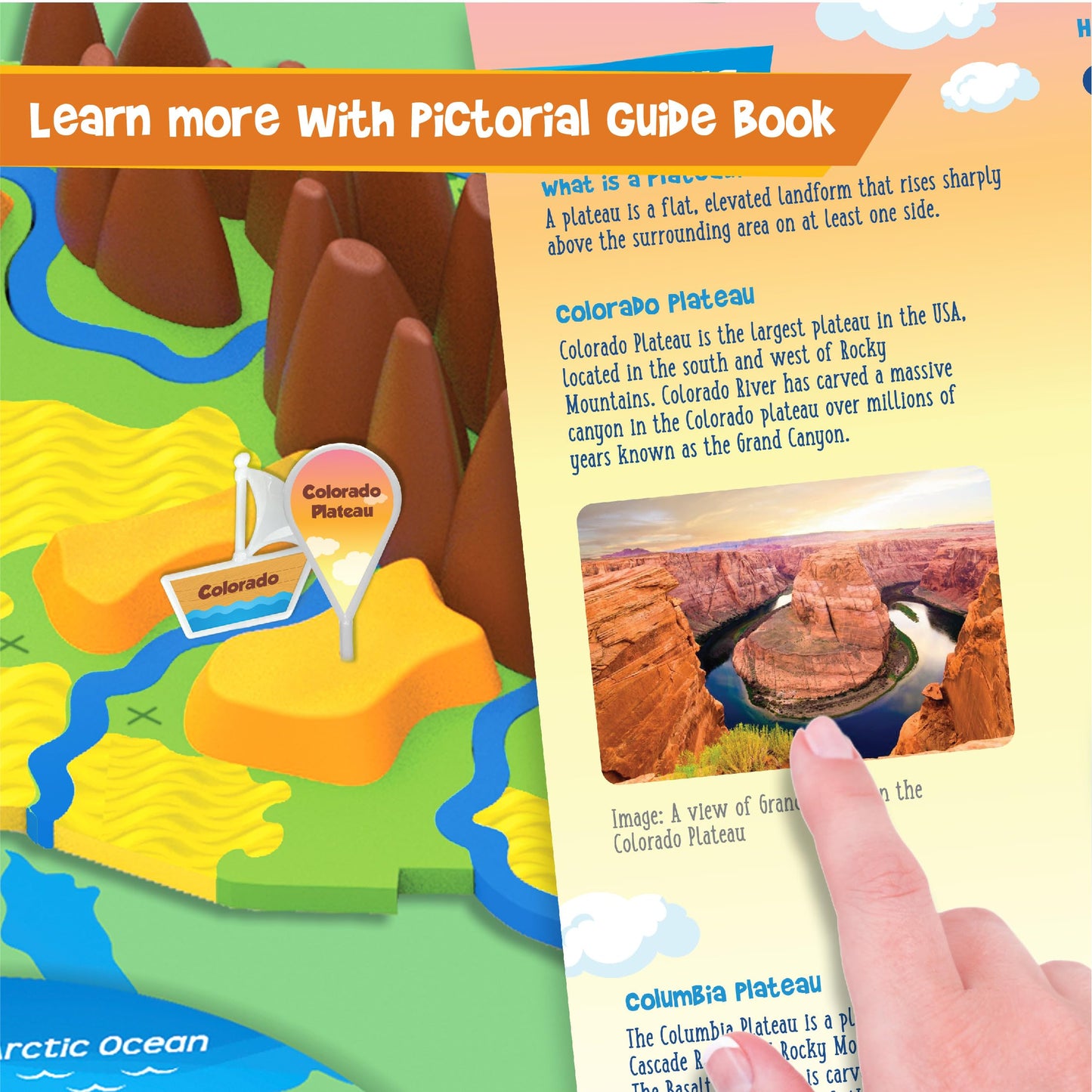 Imagimake Mapology Physical Features USA Puzzle | Mountains, National Parks, Rivers & Lakes 3D Puzzle Toys for Ages 8-13 | Educational Toys | Classroom Must-Haves | Back to School Gifts for Kids 8-12