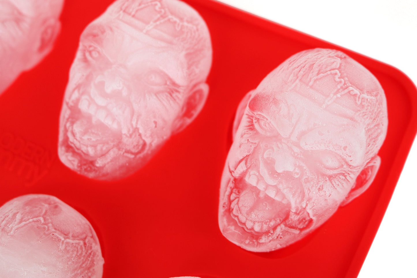 Zombie Head Candy Making Tray by The Modern Gummy, SILICONE, 8 Realistic Cavities per tray, For Gelatin, Chocolates, Cupcake Toppers, Halloween, Zombie Party