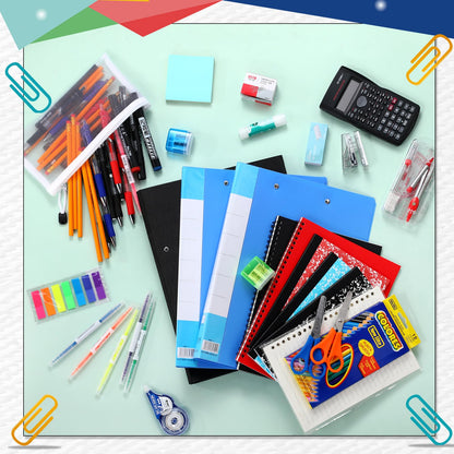 Gilprop 81 Pcs School Supply Kit with Backpack Back to School Supplies Bundle Bulk School Essentials for Elementary Middle High School Students Includes Folders Notebooks Pencils and More(Blue)