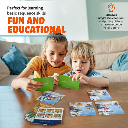SPARK INNOVATIONS Sequencing Cards, Speech Therapy, Autism Therapy, SEL, Problem Solving, Social Skills, Picture Cards, ESL, English Language Learners (Set 2)