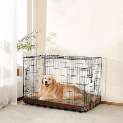 Dog Bed for X Large Dog - Orthopedic Pet Beds with Memory Foam, Waterproof Removable Washable Cover with Non-Slip Bottom, Khaki, 41" L x 27" W x 3" H