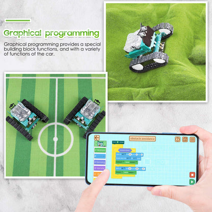 ELEGOO Owl Smart Robotic Car Kit V2.0 for Arduino Robotics for Kids Ages 8-12 12-16 STEM Science Kits Coding Robots Toys for 8+ Year Old Boys Girls Teens Circuits Engineering Building Projects