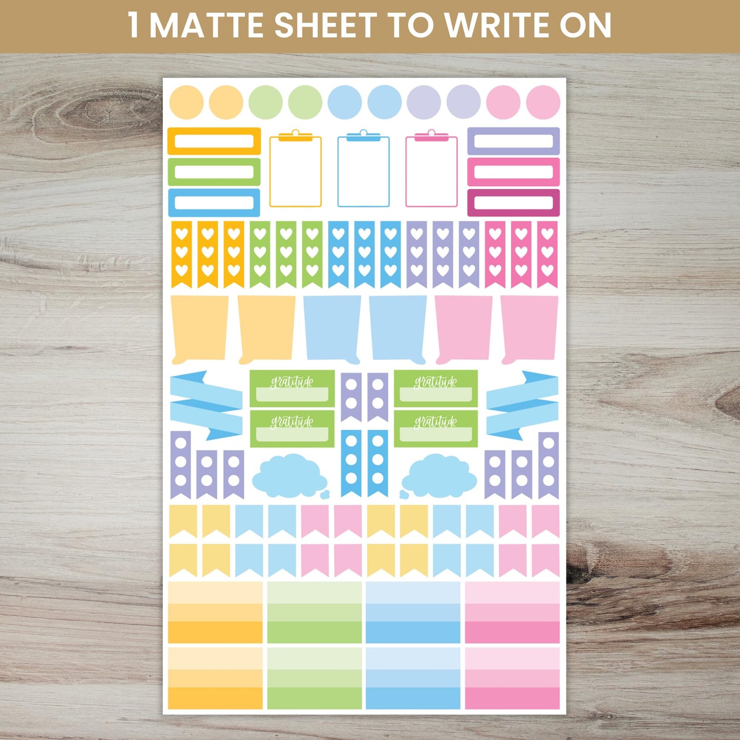 Bloom Daily Planners Newly Improved Classic Planner Sticker Sheets - Variety Sticker Pack for Decorating, Planning, Scrapbooking, etc. - 708 Stickers Per Pack!