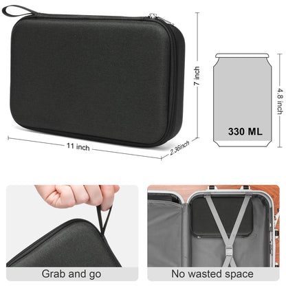 Bukere Travel Sunglasses Organizer Case Adjustable Slot For Multiple Eyeglasses Hard-shell Portable Storage Box for Men Women