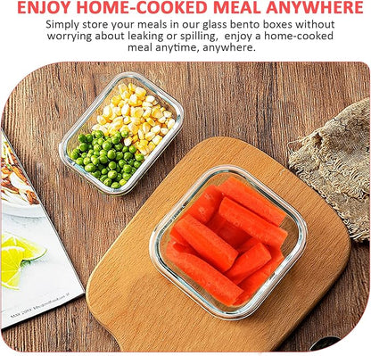 KOMUEE 24 Pieces Glass Food Storage Containers Set, Meal Prep Containers, BPA-Free Airtight Glass Storage Containers with lids, Freezer, Microwave and Oven Safe, Red