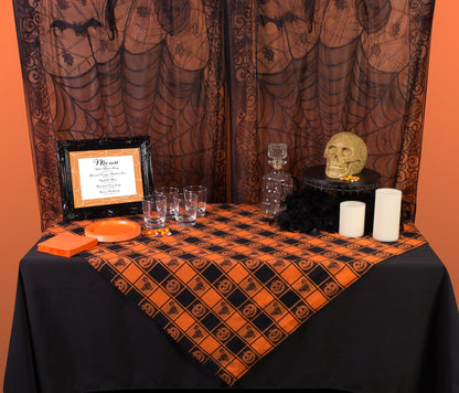 DII Fall Home & Party Décor Spooky Halloween Decorations Indoor & Front Porch, Single Door/Window Panel, 38x84, Haunted Lace