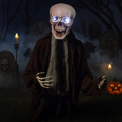 Evergreen Animated Groundbreaker Zombie for Halloween Outdoor Decoration, Sound Activated Zombie with Sporky Sound & Glowing Eyes, Halloween Props for Graveyard Lawn Yard Haunted House Decor